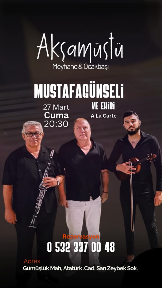 Mustafa Günseli — Canlı Fasıl Etkinlik afişi