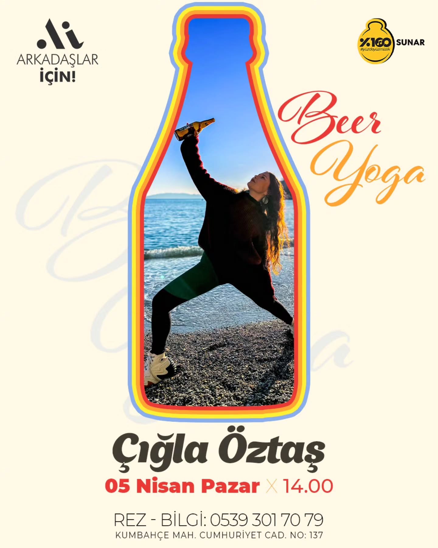 Çığla Öztaş - Beer Yoga Etkinlik afişi