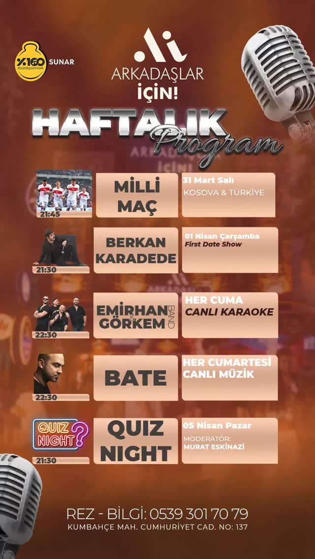 Murat Eskinazi - Quiz Night Etkinlik afişi