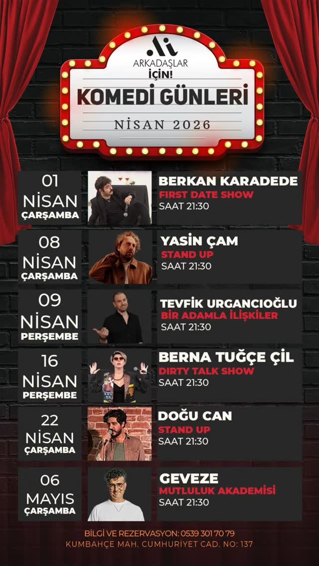 Yasin Çam — Stand Up Etkinlik afişi