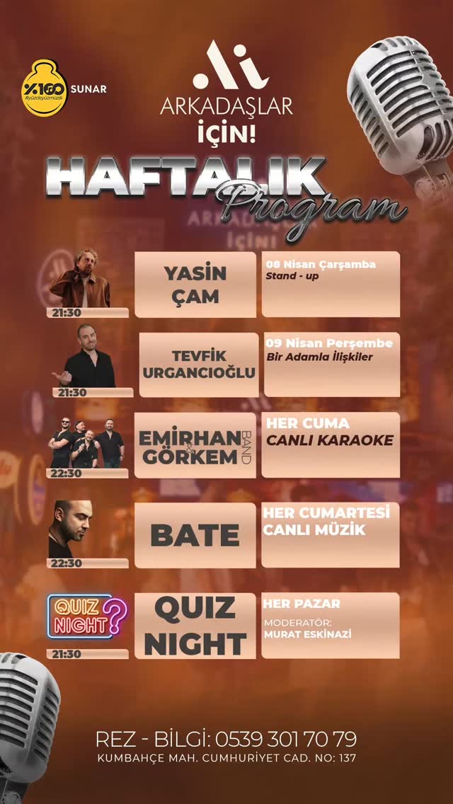 Yasin Çam — Stand Up Etkinlik afişi