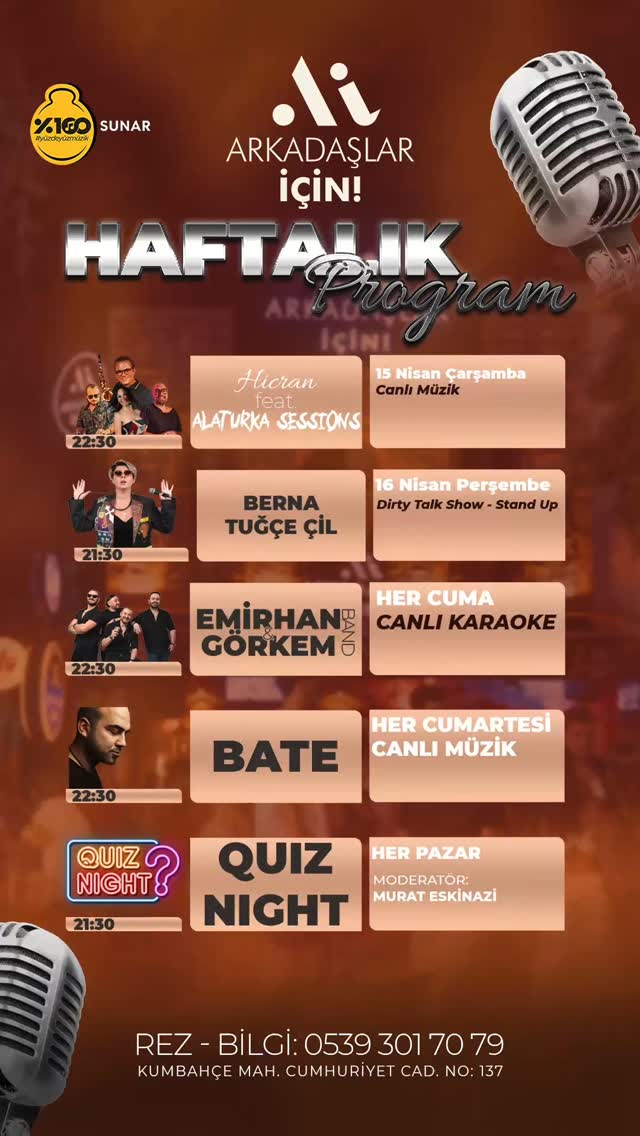 Quiz Night Etkinlik afişi
