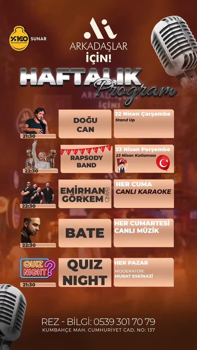 Emirhan & Görkem - Canlı Karaoke Etkinlik afişi