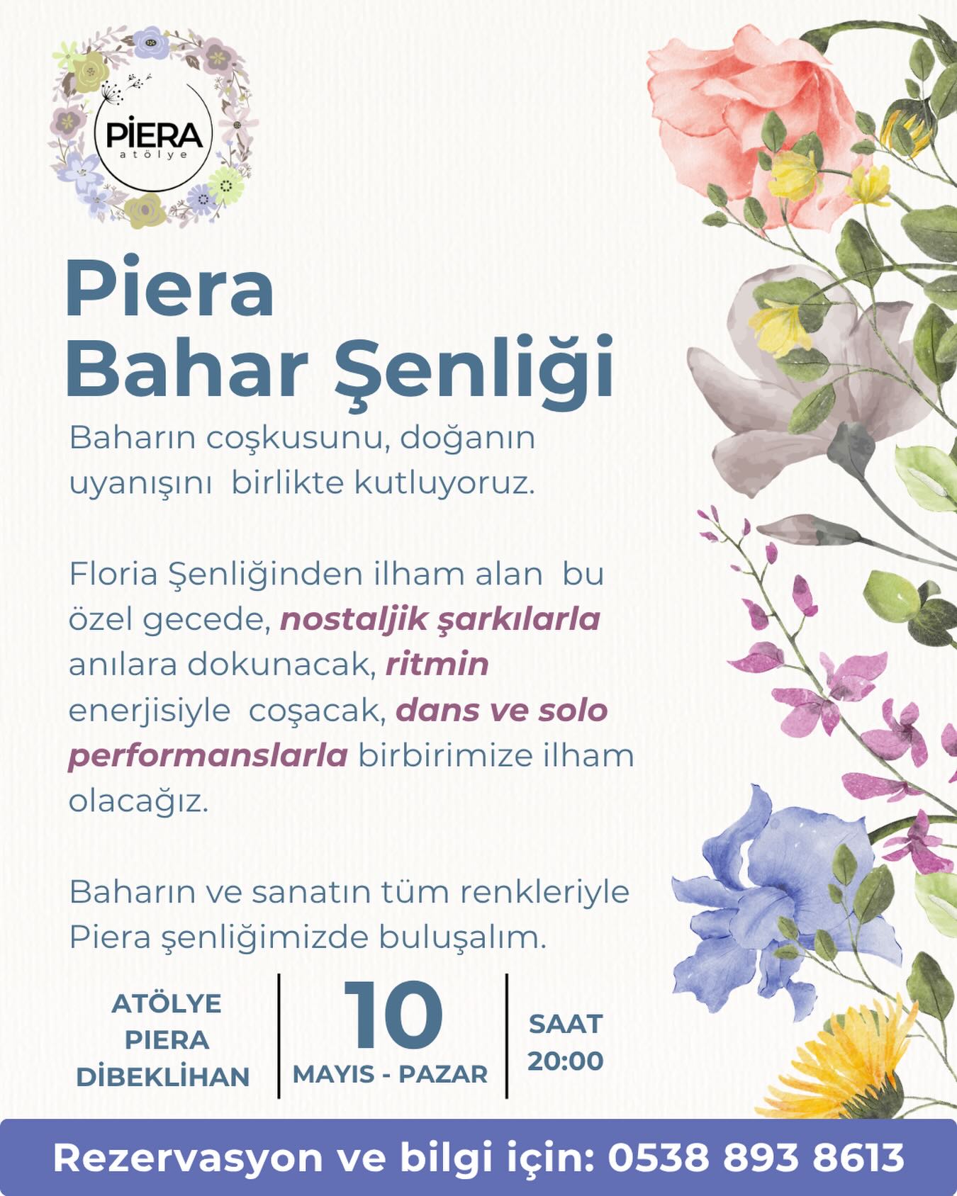 Piera Bahar Şenliği Etkinlik afişi