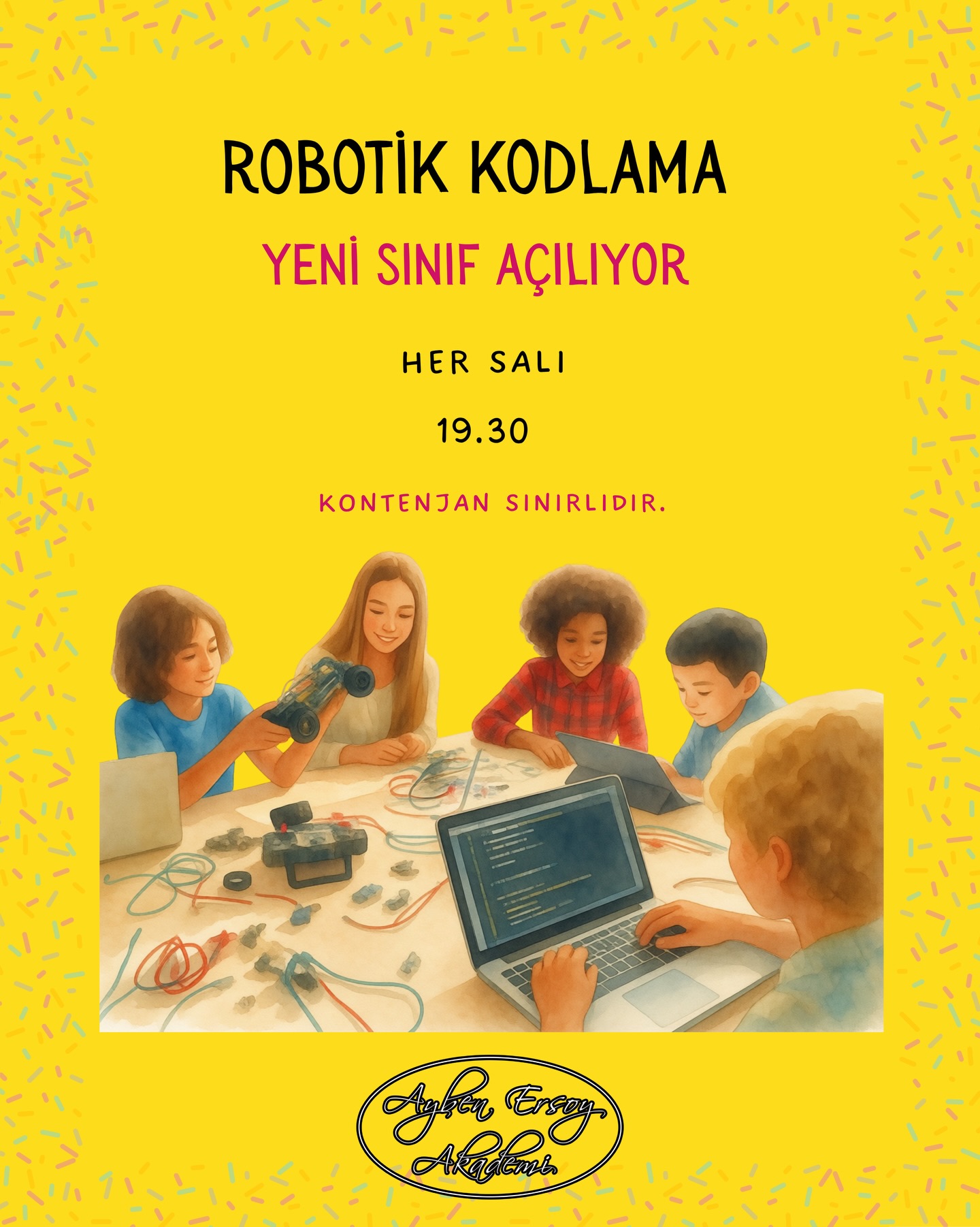 Robotik Kodlama Atölyesi (6-11 Yaş) Etkinlik afişi
