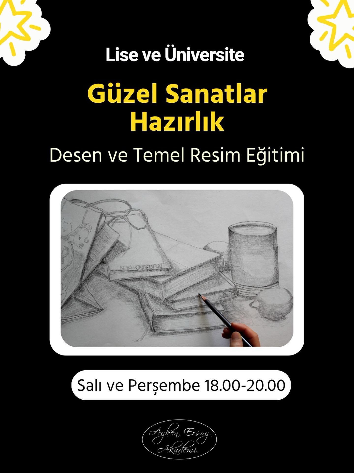 Desen ve Temel Resim Eğitimi Etkinlik afişi