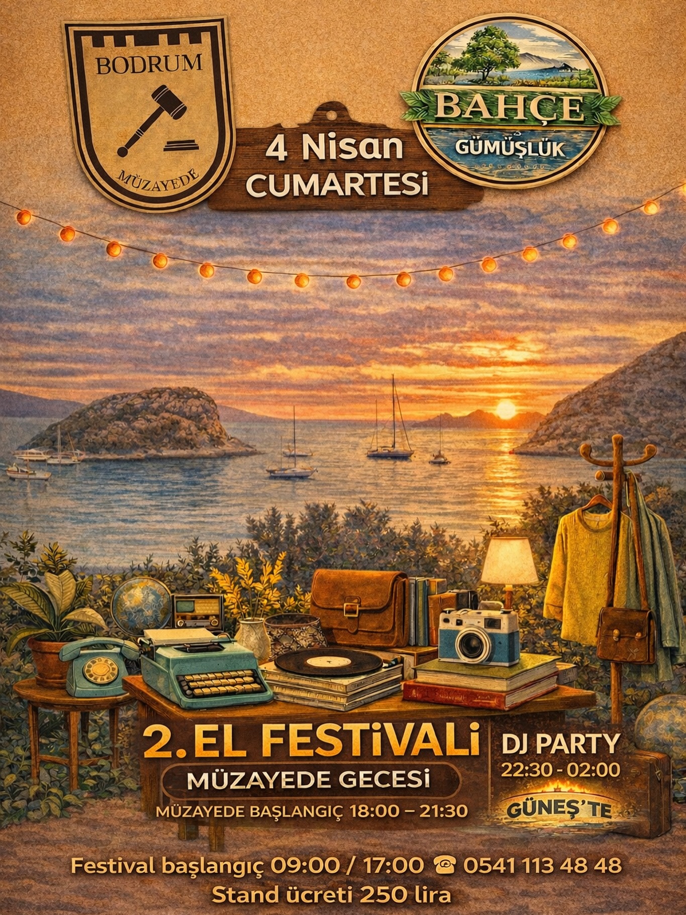 Müzayede Gecesi Etkinlik afişi