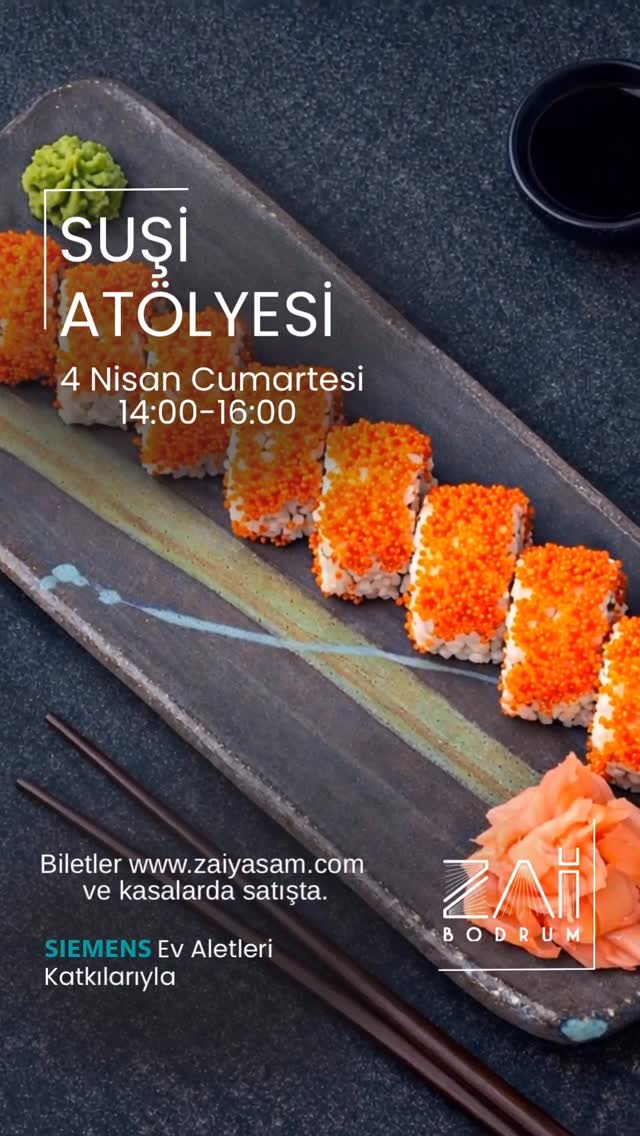 Suşi Atölyesi Etkinlik afişi