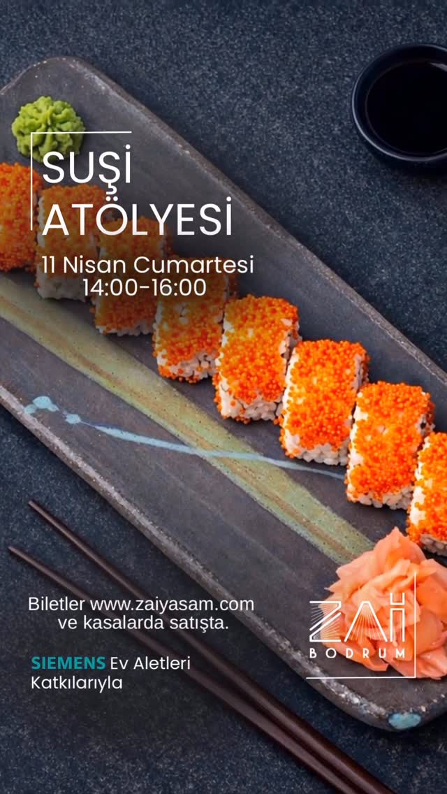 Suşi Atölyesi Etkinlik afişi
