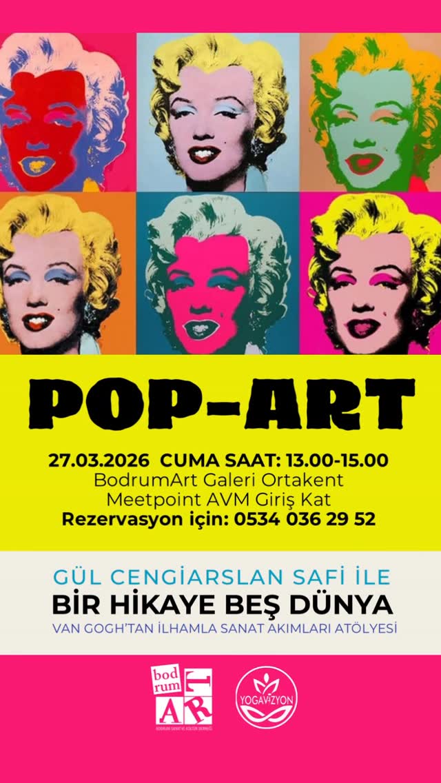 Мастер-класс по поп-арту с Гюль Дженгьарслан Сафи Постер события