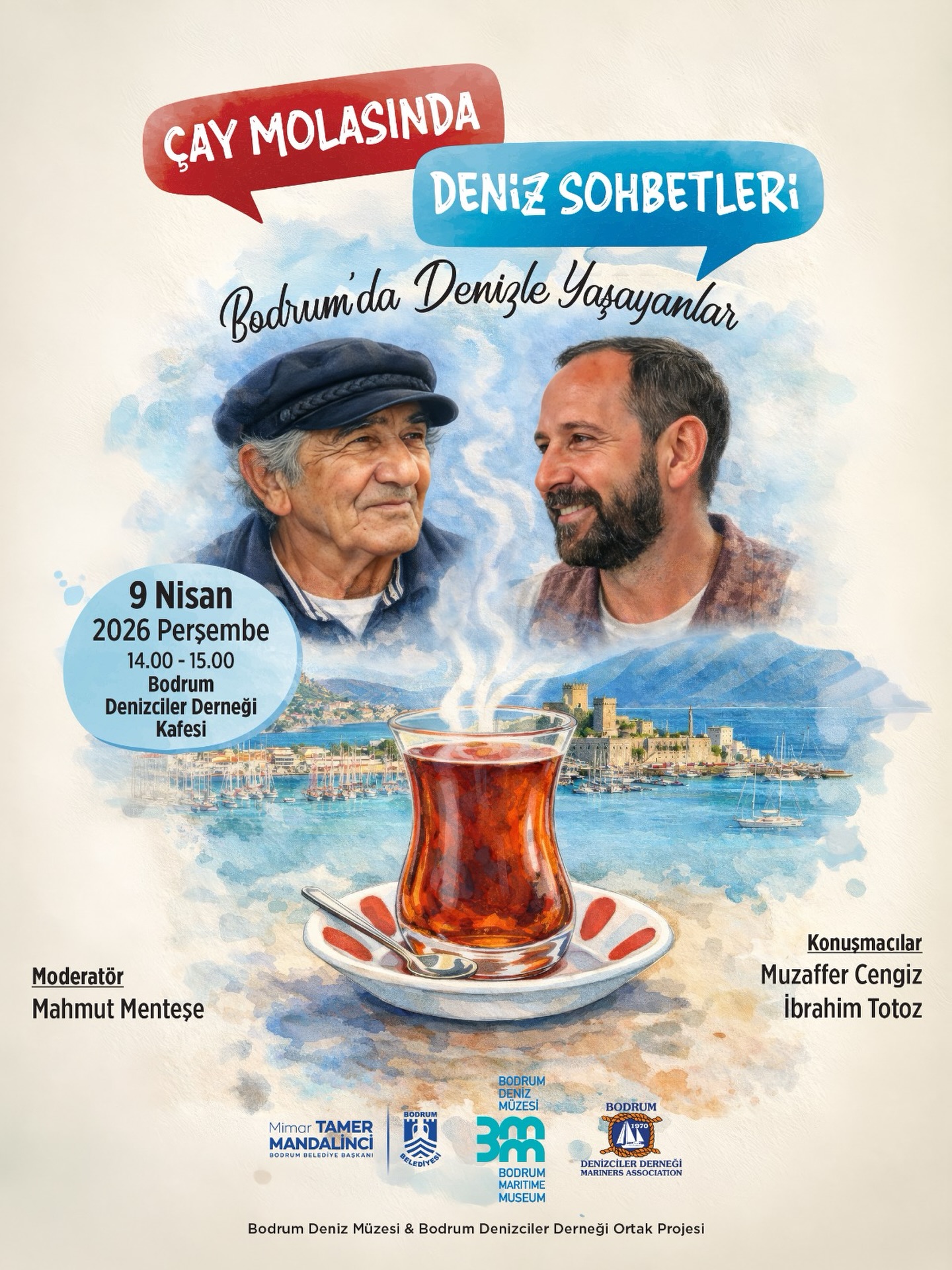 Seaside Conversations Over Tea Break: Muzaffer Cengiz & İbrahim Totoz Event-Poster