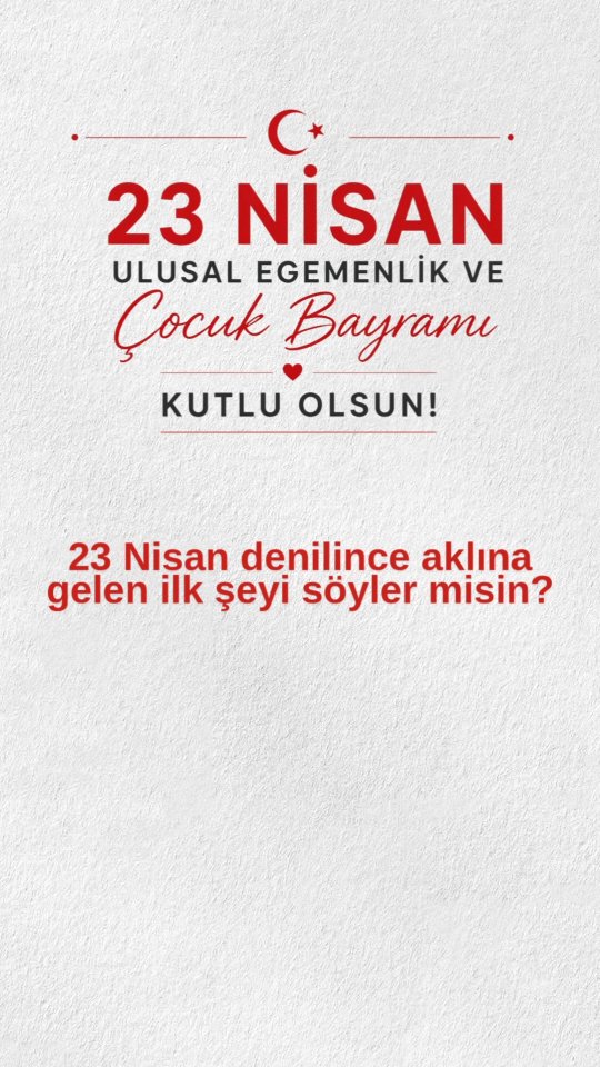23 Nisan Ulusal Egemenlik ve Çocuk Bayramı Etkinlik afişi