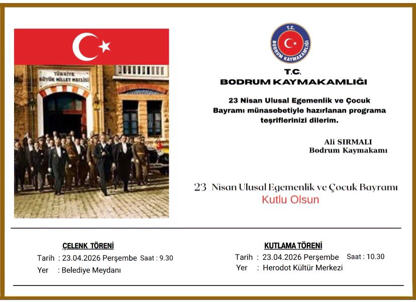 Çelenk Töreni Etkinlik afişi