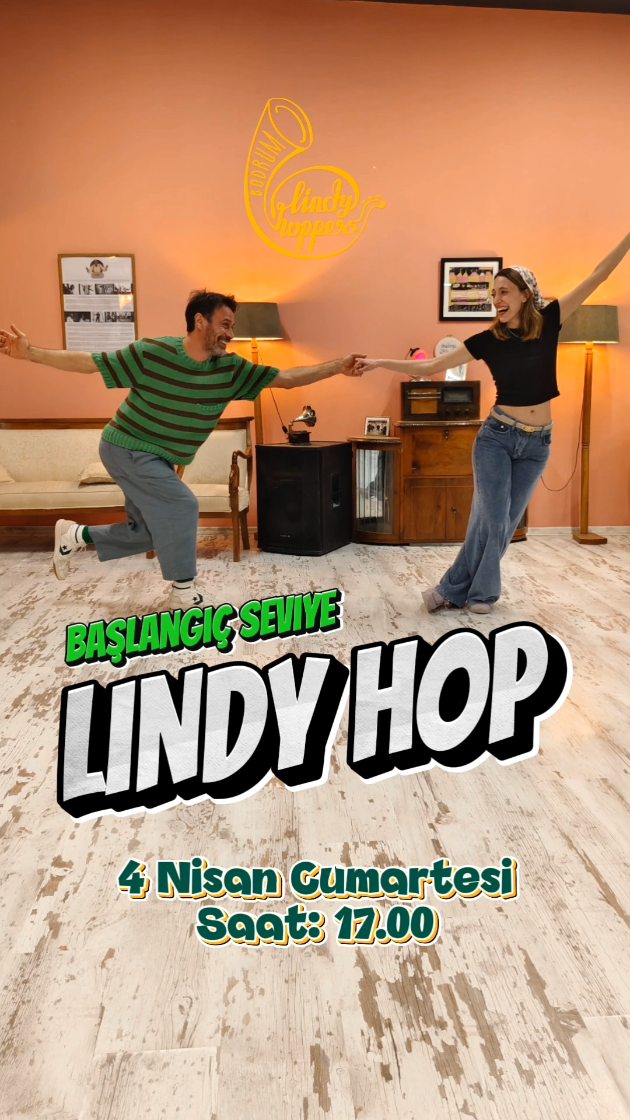 Anfänger-Level Lindy Hop Event-Poster