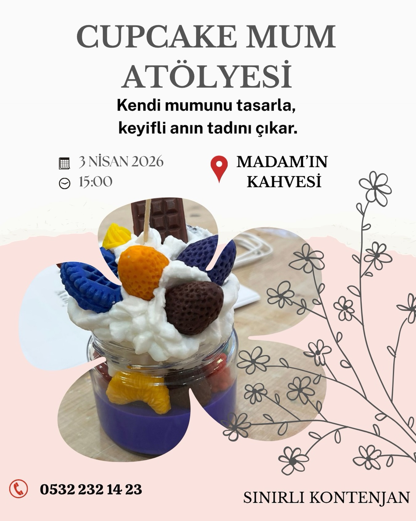 Cupcake Mum Atölyesi Etkinlik afişi