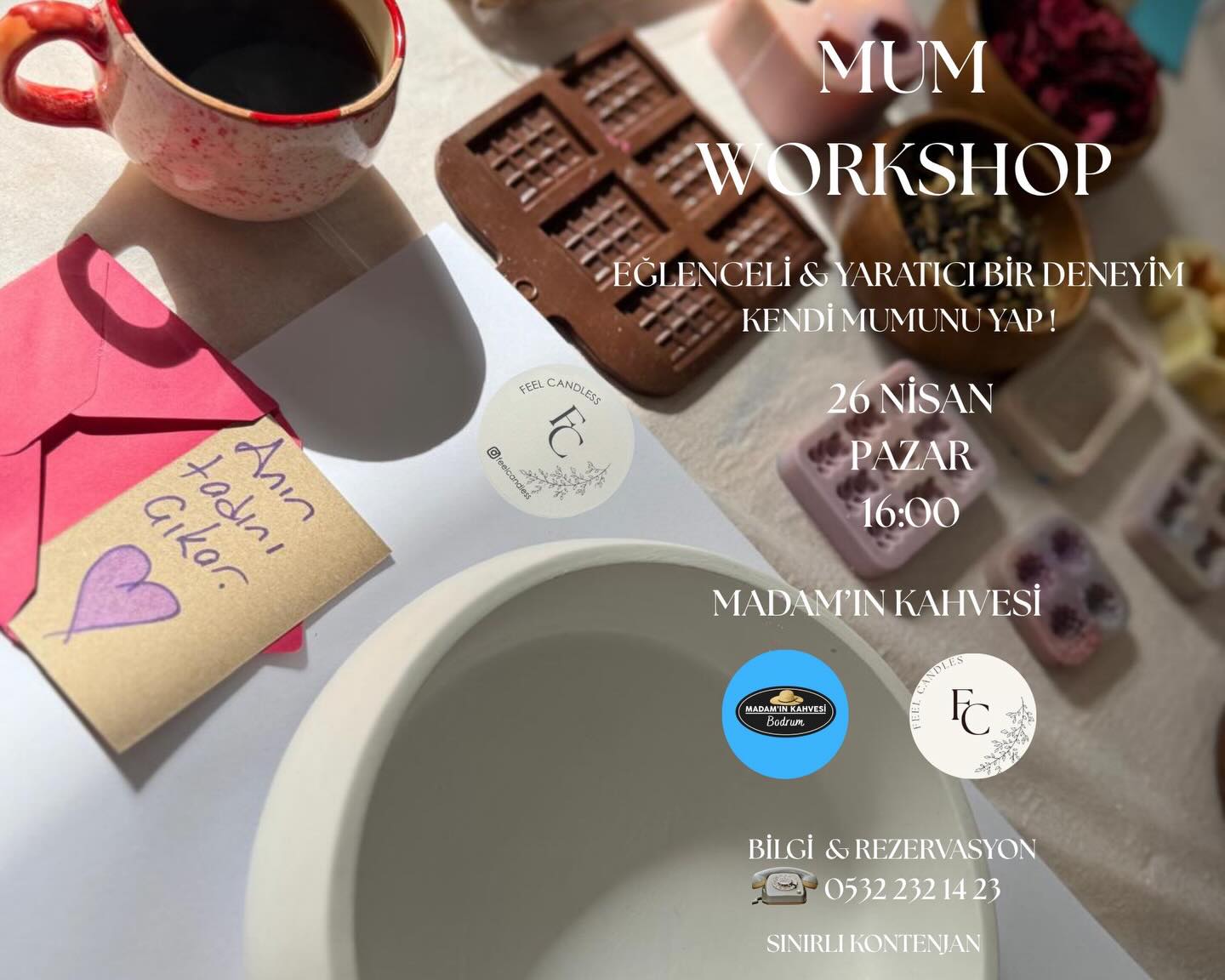 Mum Yapımı Atölyesi Etkinlik afişi