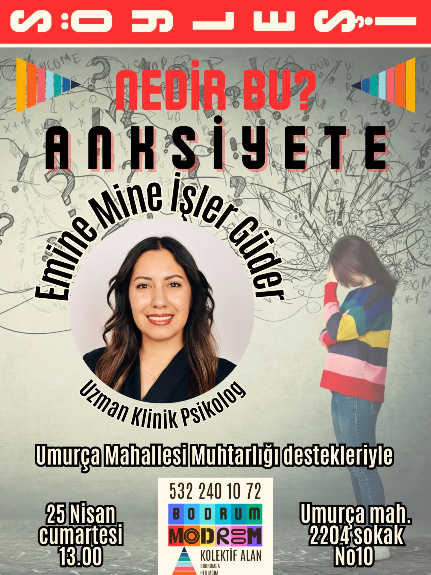 Emine Mine İşler Güler — Nedir Bu? Anksiyete Etkinlik afişi