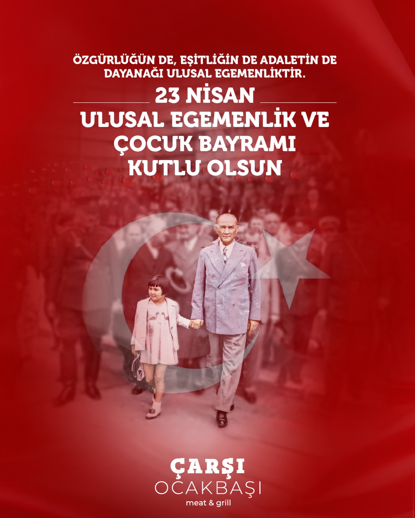 Ulusal Egemenlik ve Çocuk Bayramı Kutlaması Etkinlik afişi