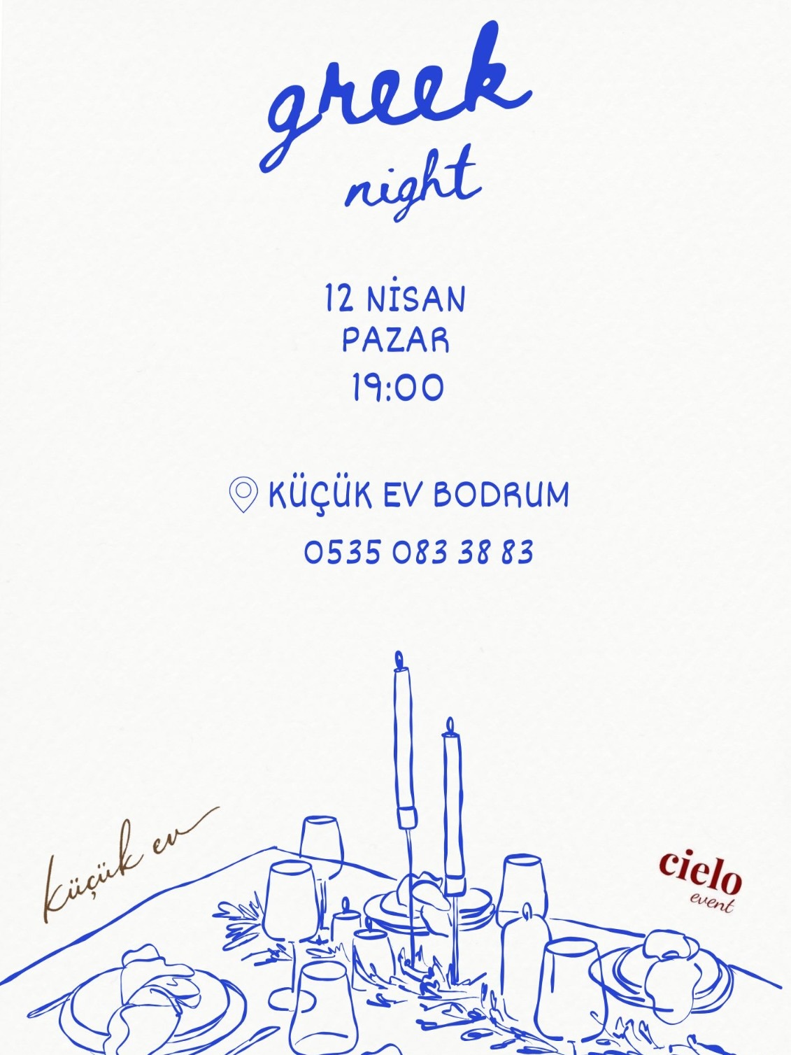 Greek Night Etkinlik afişi