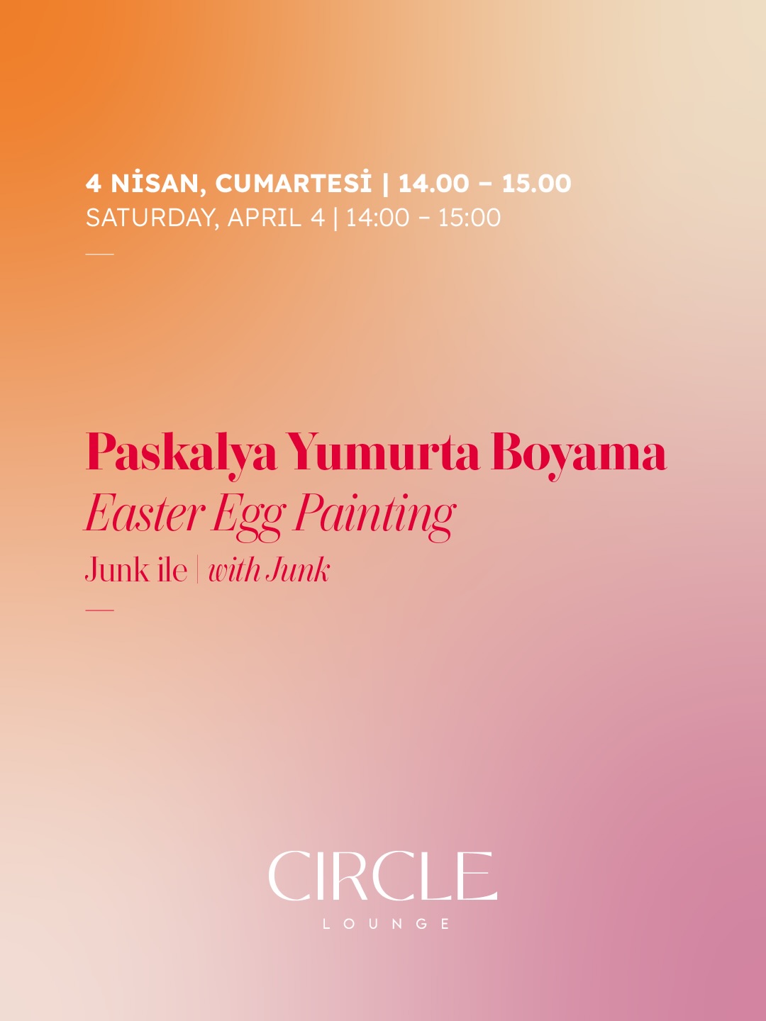 Paskalya Yumurta Boyama — Junk ile Etkinlik afişi