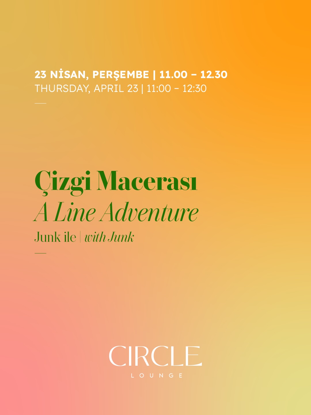 Çizgi Macerası Etkinlik afişi