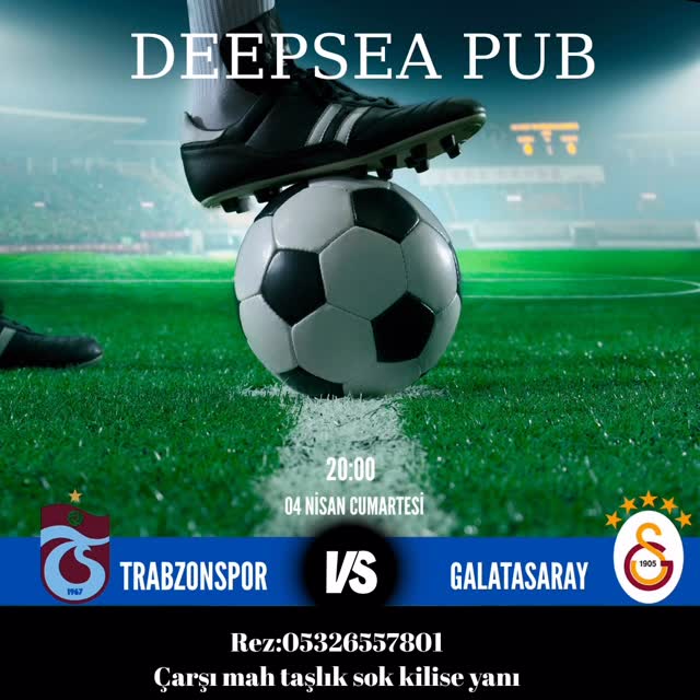 Trabzonspor - Galatasaray Etkinlik afişi
