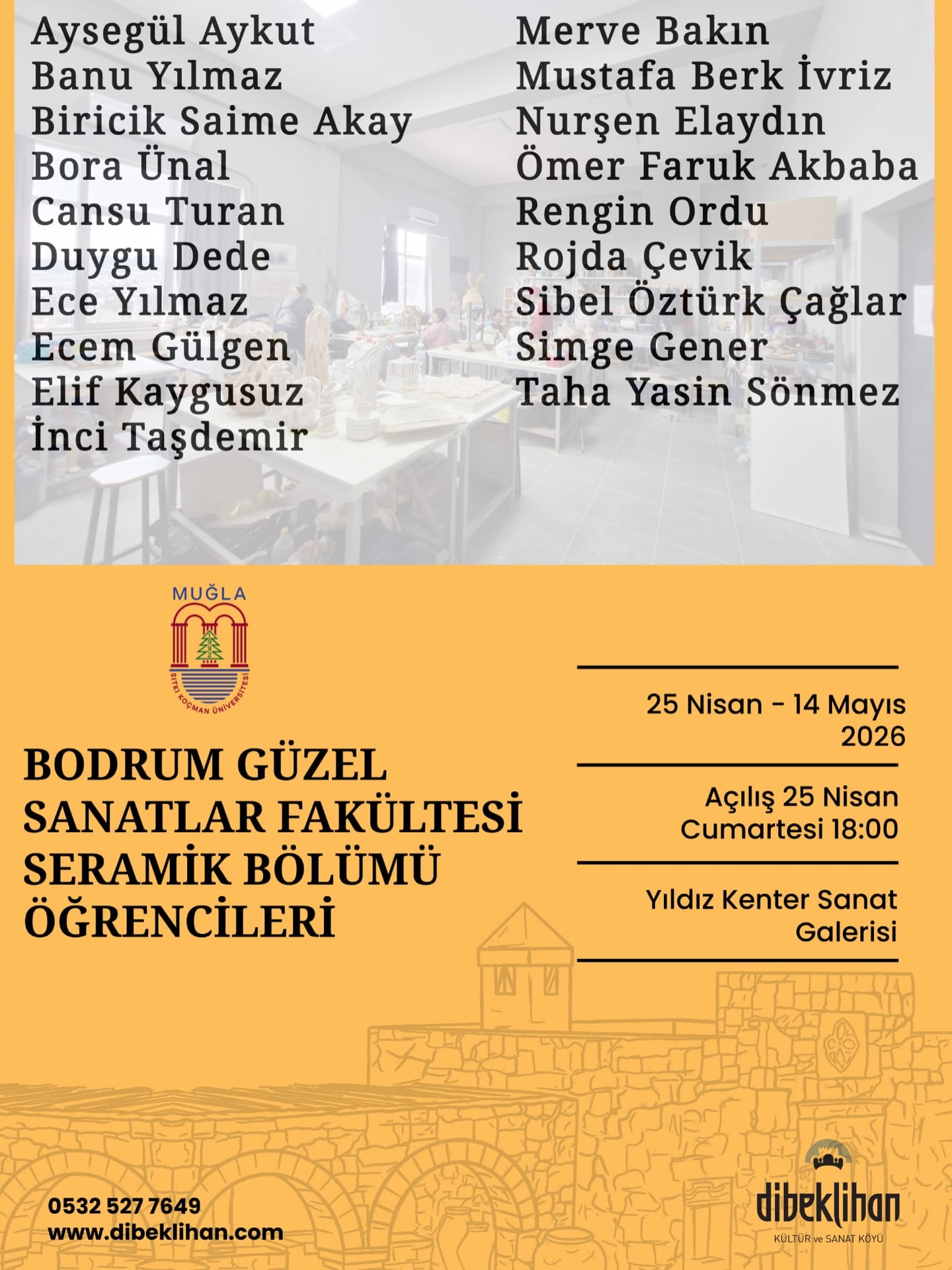 Seramik Bölümü Öğrencileri Sergisi — Son Gün Etkinlik afişi