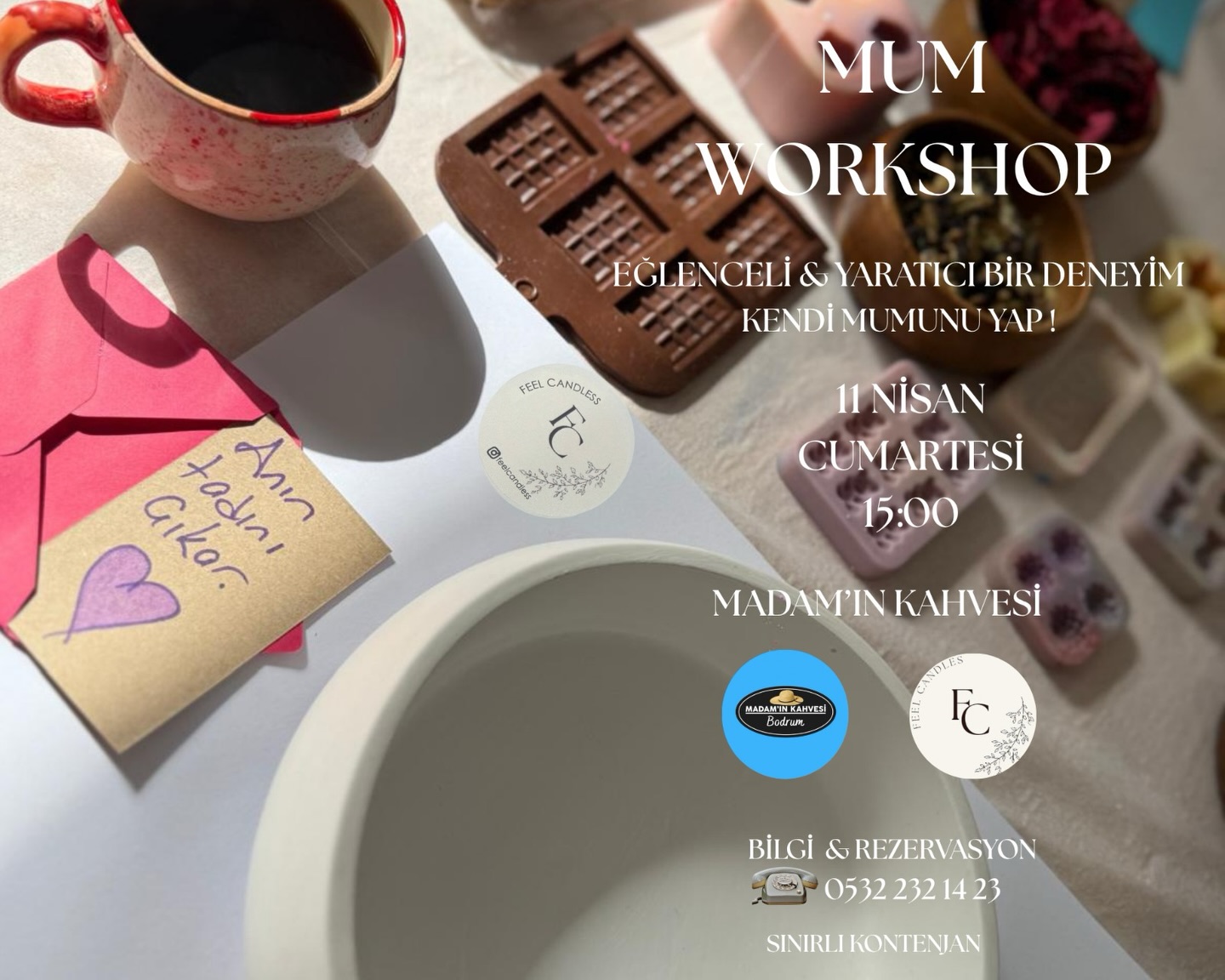 Мастер-класс по изготовлению свечей Постер события