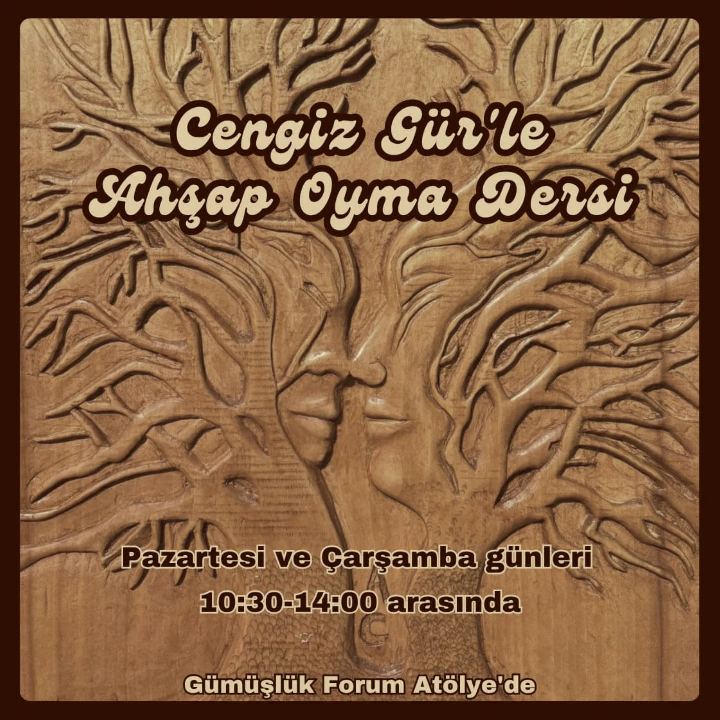Cengiz Gür ile Ahşap Oyma Etkinlik afişi