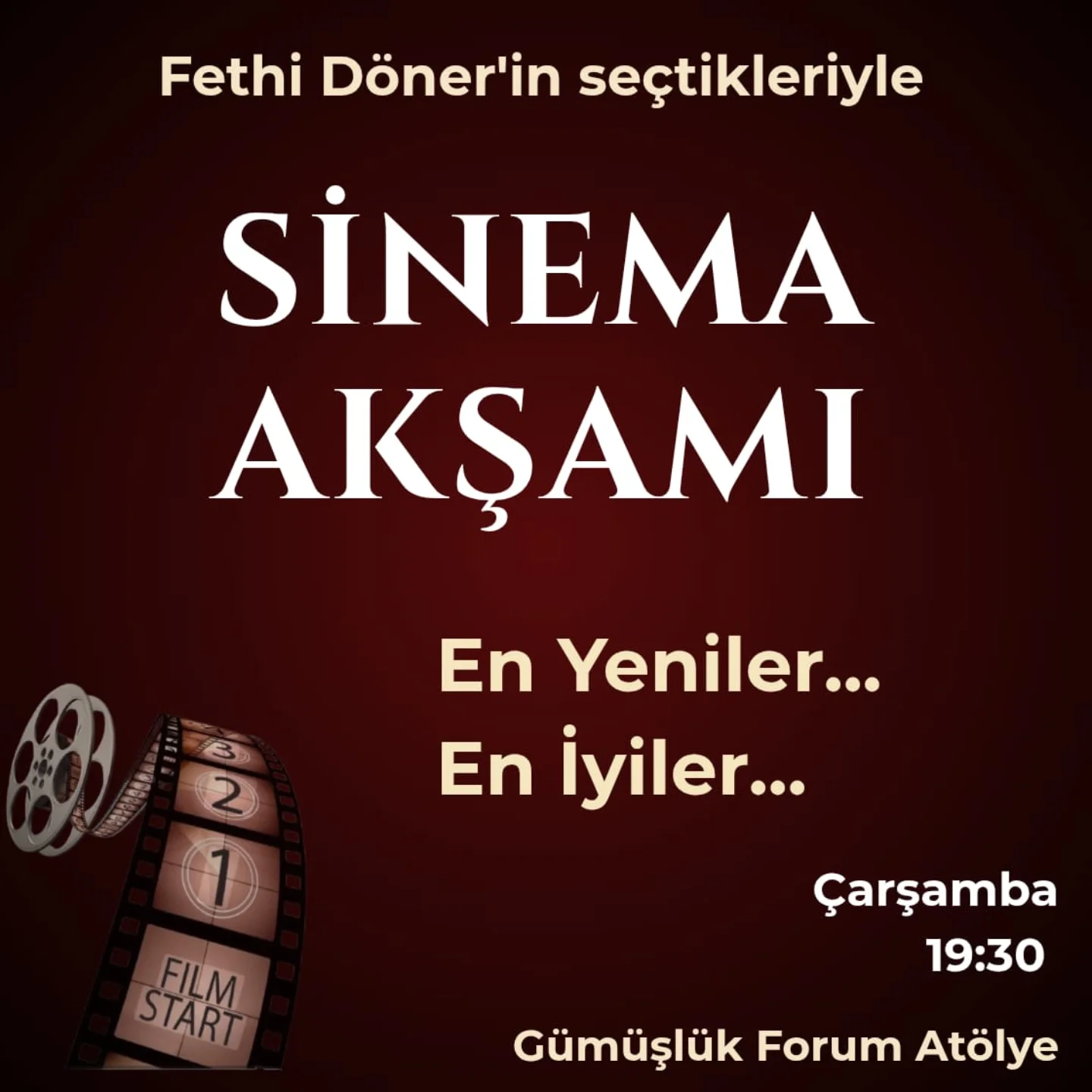 Fethi Döner - Sinema Akşamı Etkinlik afişi