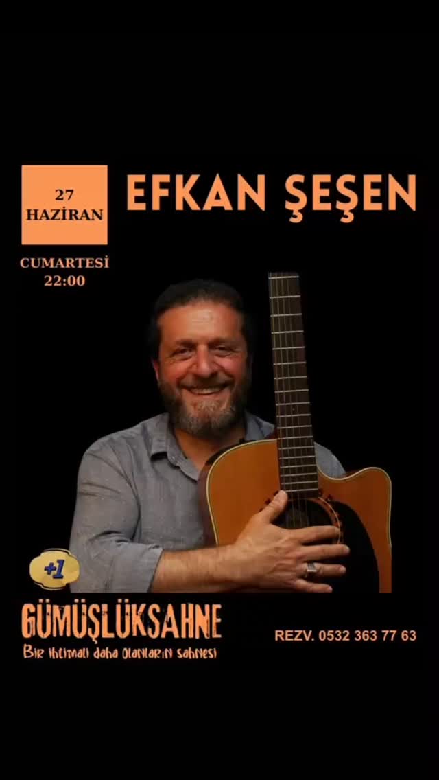 Efkan Şeşen Etkinlik afişi