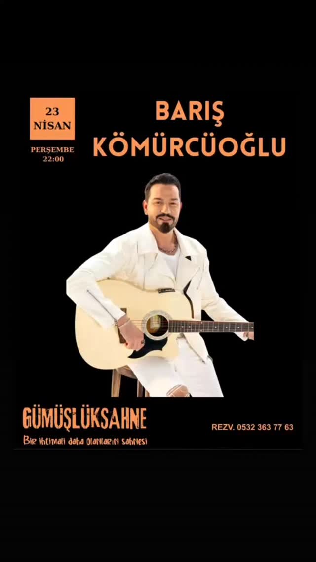 Barış Kömürcüoğlu Etkinlik afişi