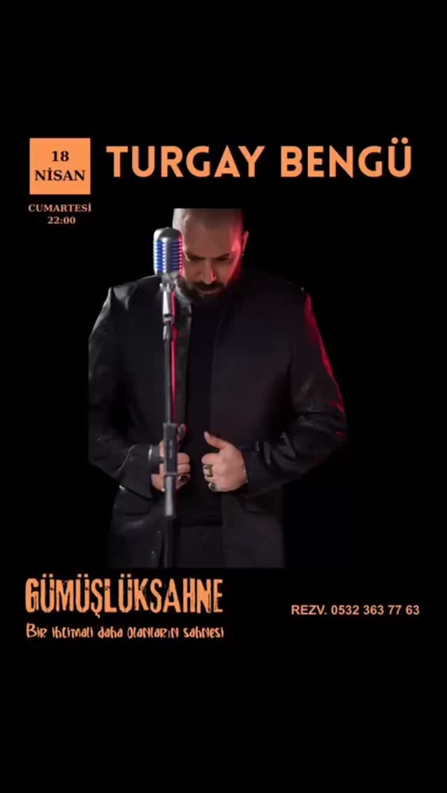Turgay Bengü — Konser Etkinlik afişi