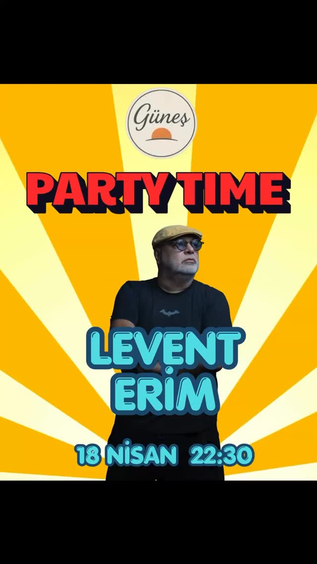 Party Time — Levent Erim Etkinlik afişi