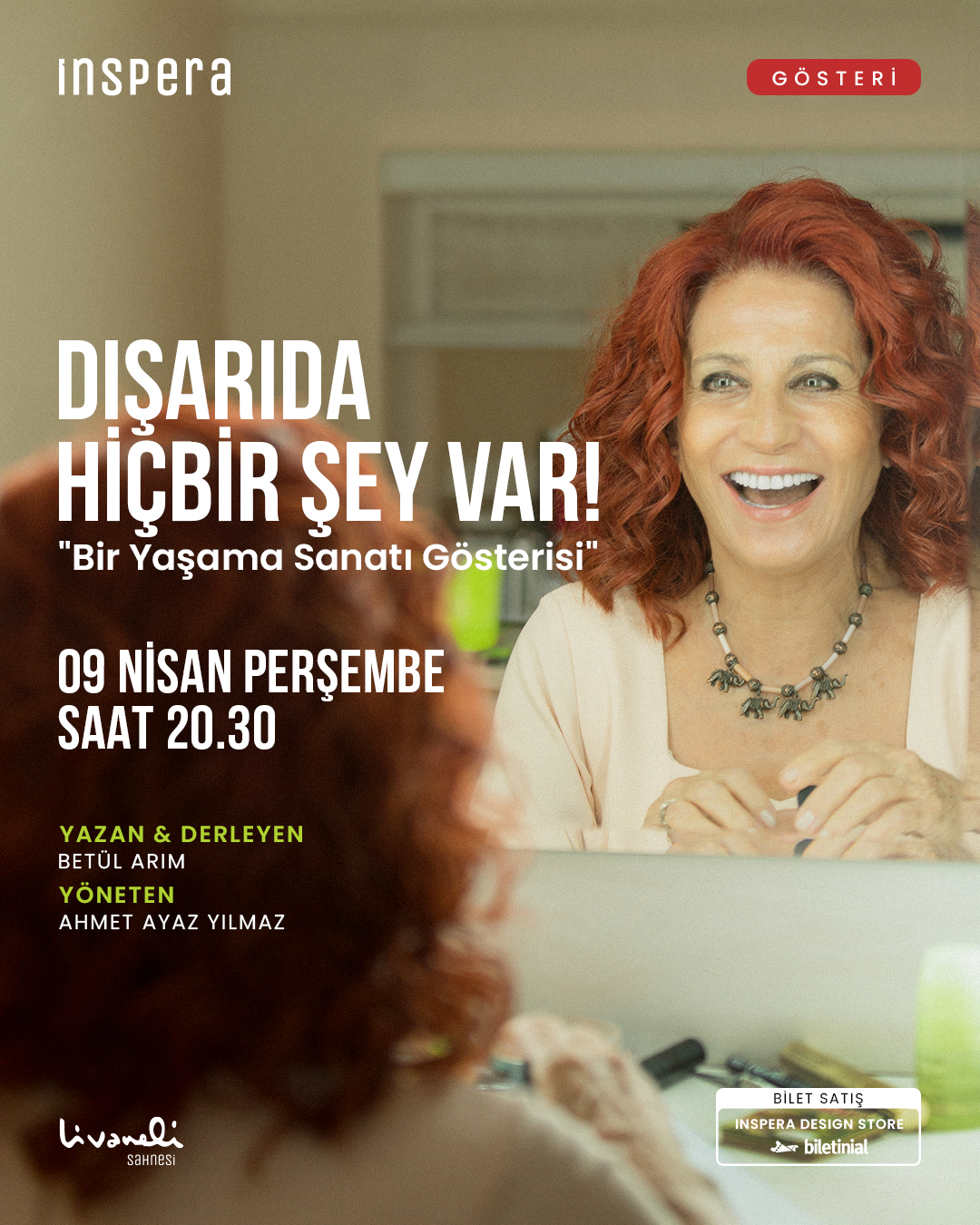 Dışarıda Hiçbir Şey Var! — Betül Arım Event-Poster