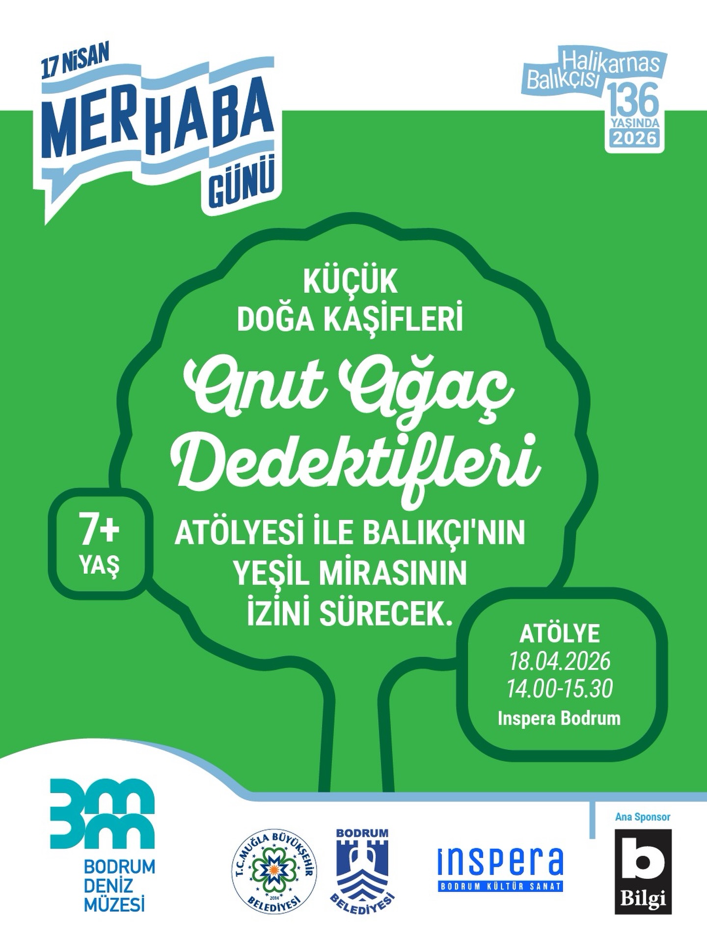 Anıt Ağaç Dedektifleri Atölyesi Etkinlik afişi