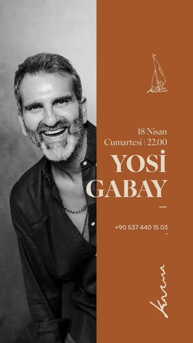 Yosi Gabay Etkinlik afişi
