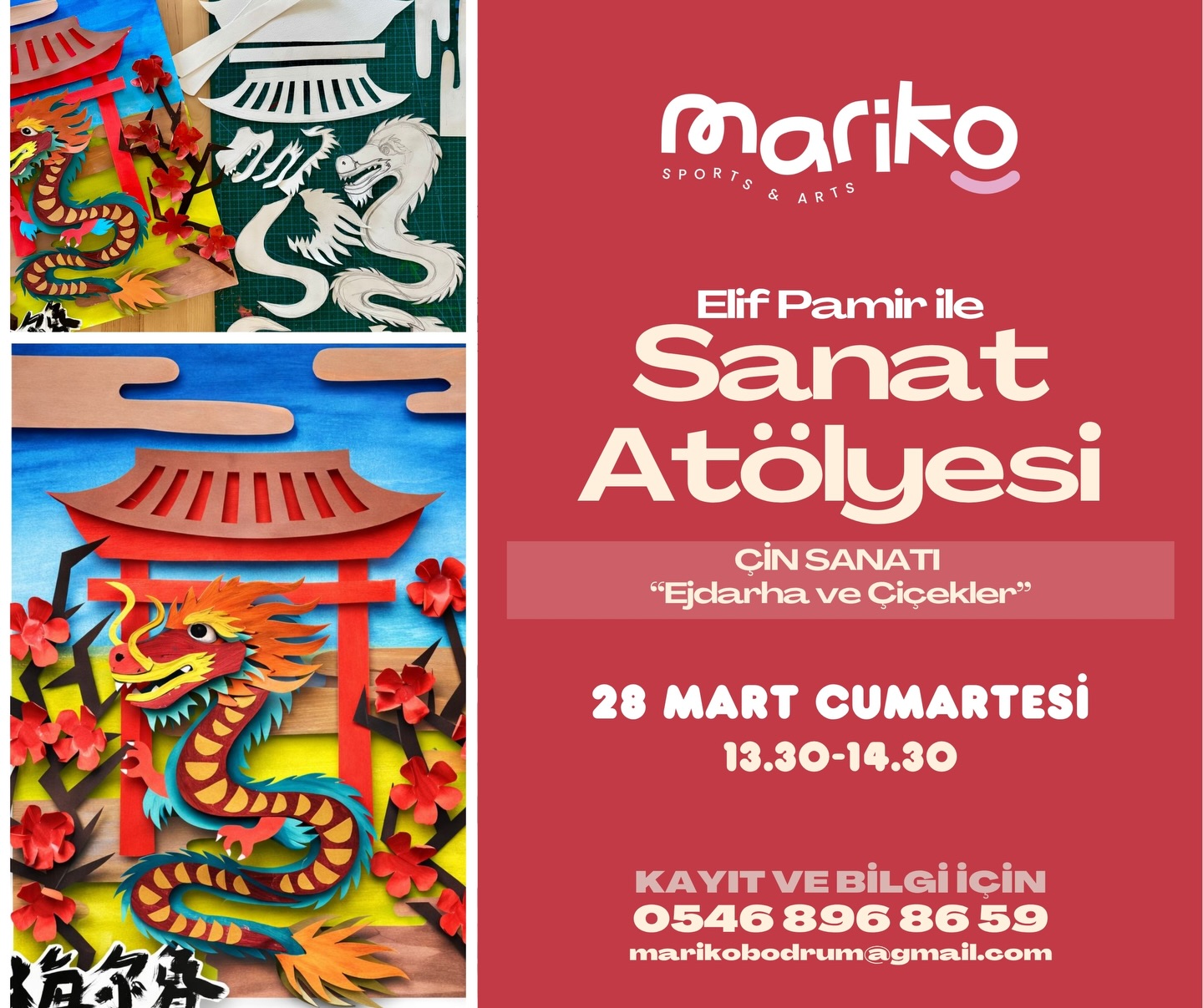 Elif Pamir ile Çin Sanatı Atölyesi Etkinlik afişi