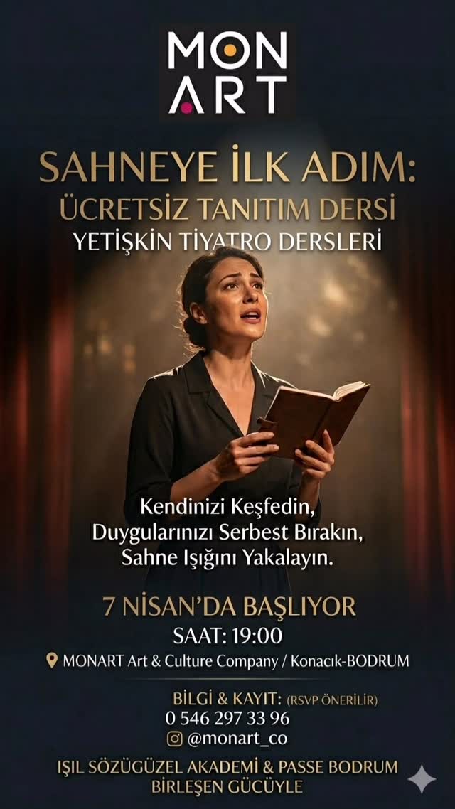 Sahneye İlk Adım — Özlem Uslu Etkinlik afişi