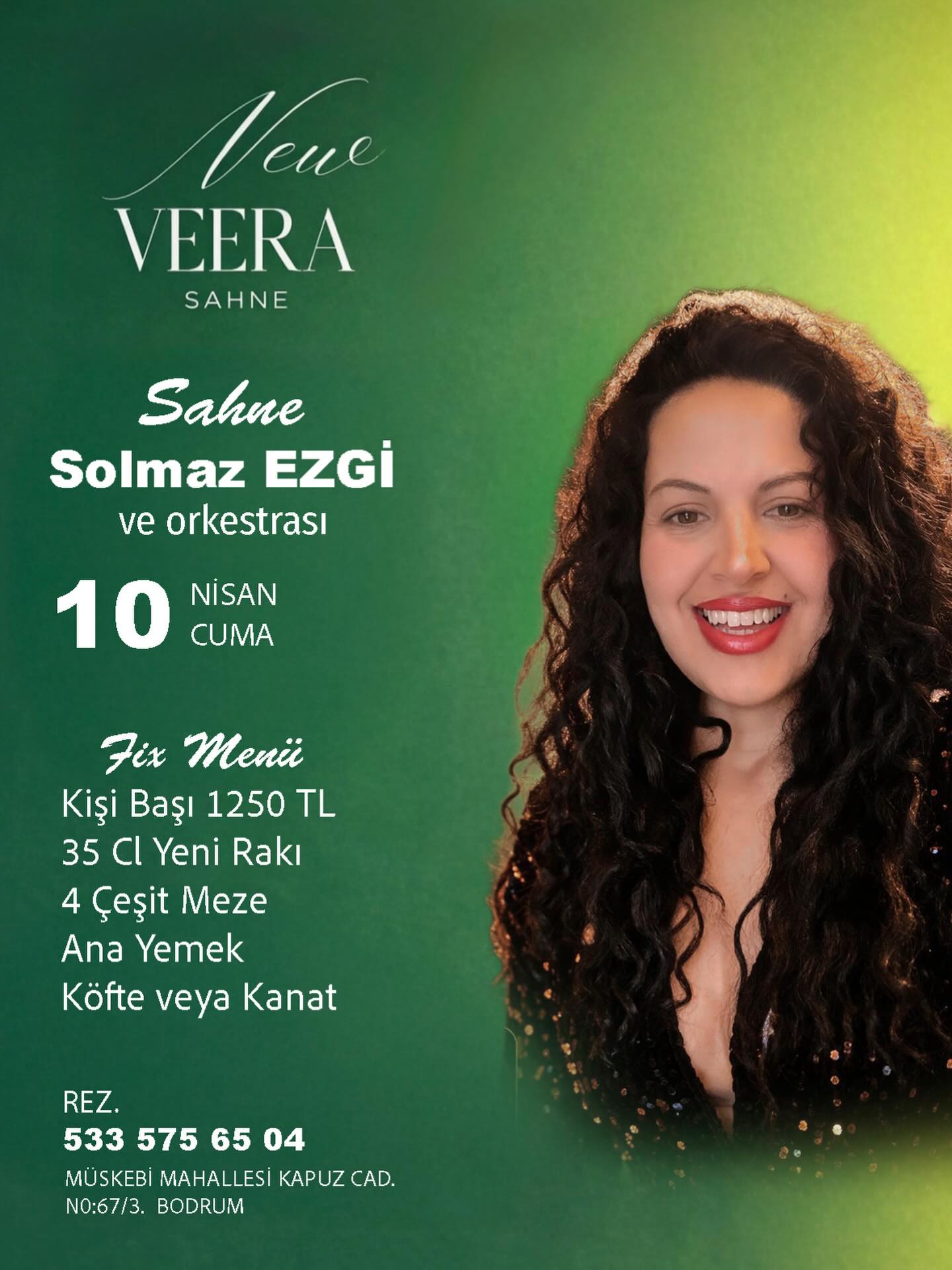 Solmaz Ezgi ve Orkestrası Etkinlik afişi