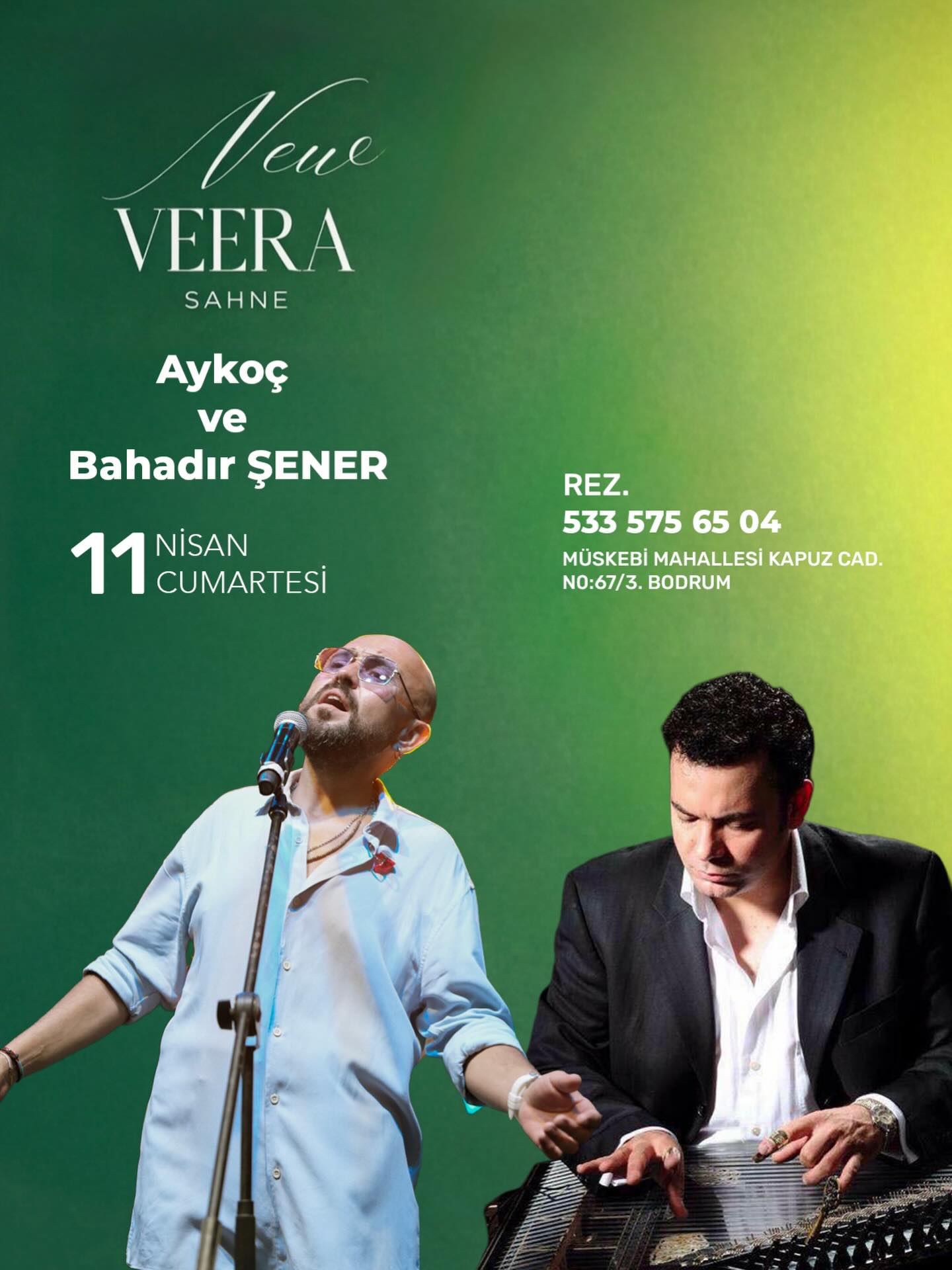 Aykoç ve Bahadır Şener Etkinlik afişi