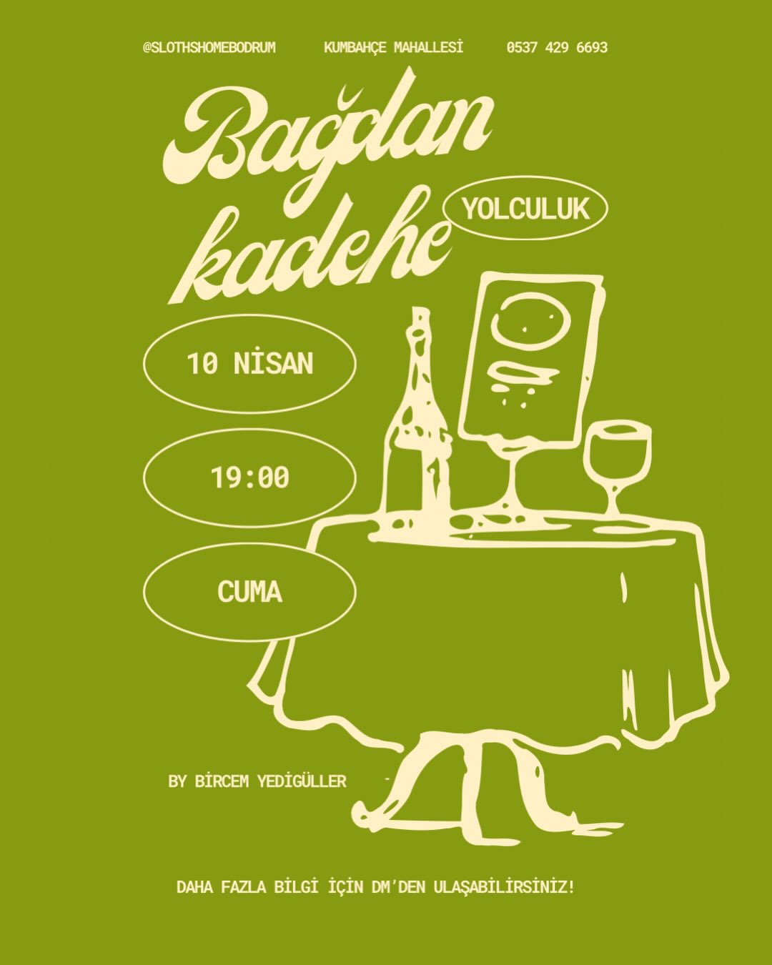 Bircem Yedigüller — Bağdan Kadehe Yolculuk Etkinlik afişi