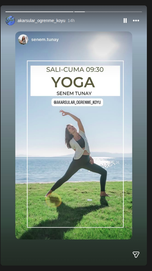 Senem Tunay - Yoga Event-Poster