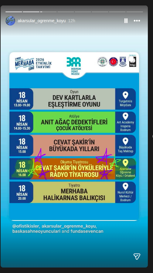 Aykut Taşkın - Merhaba Halikarnas Balıkçısı Etkinlik afişi