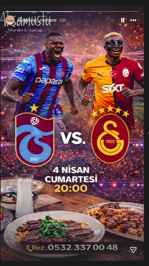 Trabzonspor - Galatasaray Maçı İzleme Etkinlik afişi