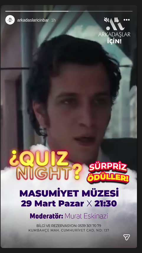 Murat Eskinazi - Quiz Sürpriz: Masumiyet Müzesi Etkinlik afişi