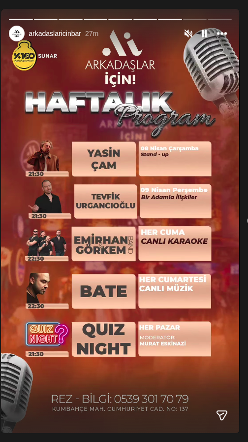 Yasin Çam — Stand Up Etkinlik afişi