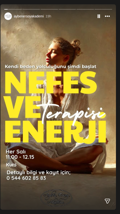 Nefes ve Enerji Terapisi Etkinlik afişi