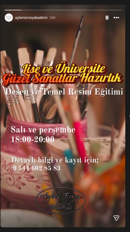 Desen ve Temel Resim Eğitimi Etkinlik afişi