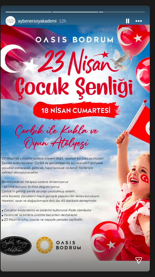 Çocuk Şenliği Etkinlik afişi